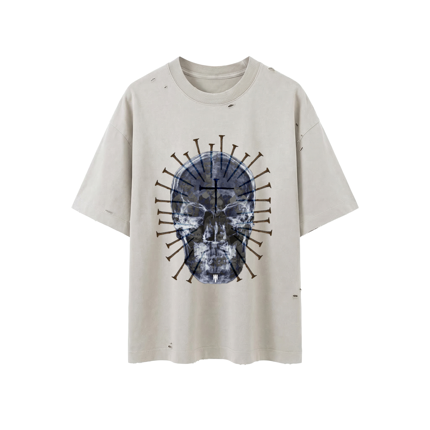 Eternity Unisex Oversized Distressed T-shirt